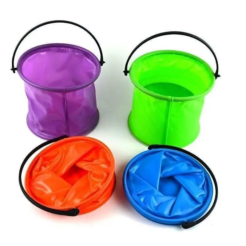 Folding Bucket 2/4Pcs Leakproof Collapsible Pen Washer for Art Painting Outdoor Beach Sand Pool Family Leisure Toy