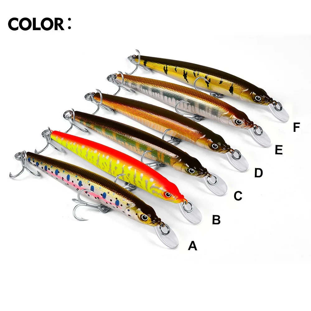 110mm 10.5g Sinking Minnow Vissen Lokt Kunstmatige Harde Aas Pesca Wobblers voor Snoek Bass forel Jerkbait Plastic