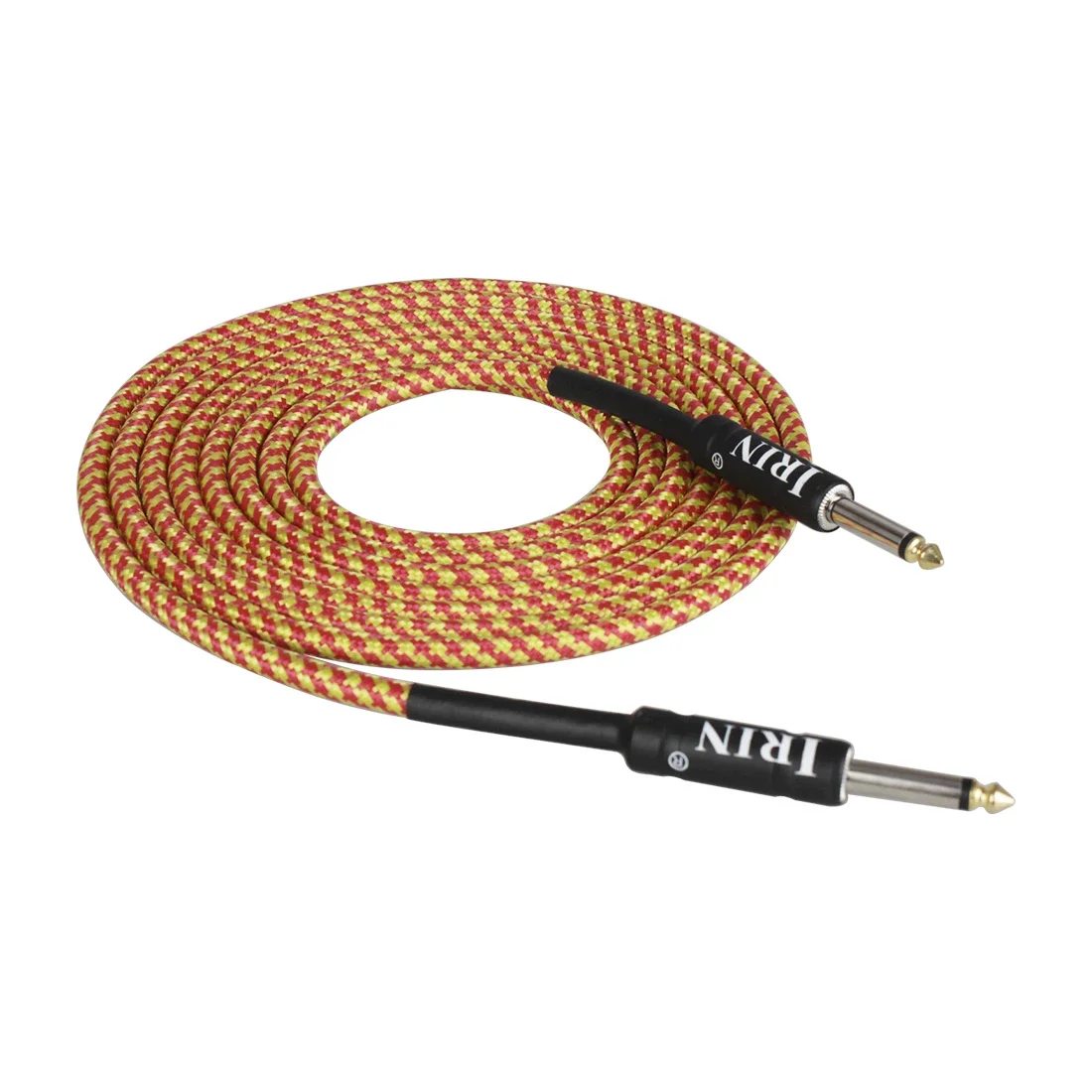 IRIN Guitar 3M Audio Cable Colorful Nickel Plug Audio Cable for Electric Guitar Electric Bass Amplifiers Guitar Parts Accessory