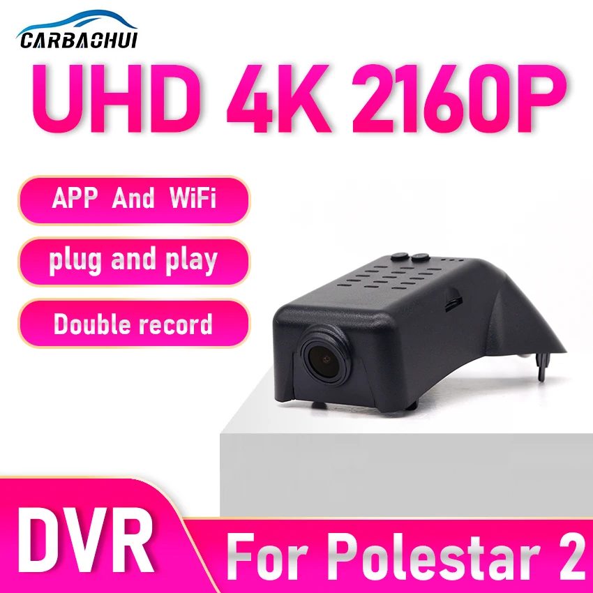 New! Dash Cam 4K for Polestar 2 Polestar2 2026 2025 2024 2023 2022 2021,Plug and Play Car DVR Dashcam Camera Video Recorder