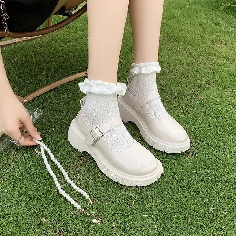 Lolita Schoenen Japanse Mary Jane Schoenen Vrouwen Vintage Meisjes Studenten JK Uniform Platform Schoenen Vrouwelijke Cosplay Hoge Hakken Maat 42