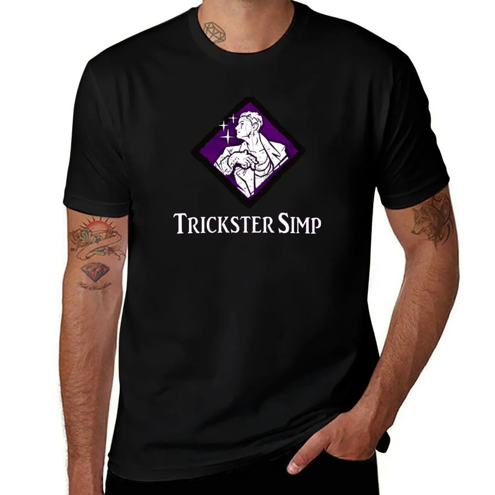 Trickster Simp, HQ Diamond Perk Inspired Splash Art T-Shirt graphic t shirts customs design your own mens tall t shirts