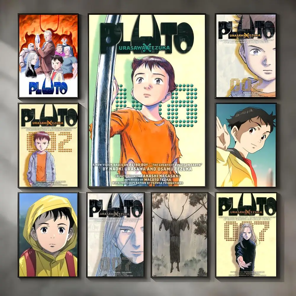 Sci-Fi Manga P-pluto Poster Modern Interior Wall Decor & Trendy Home Highlights