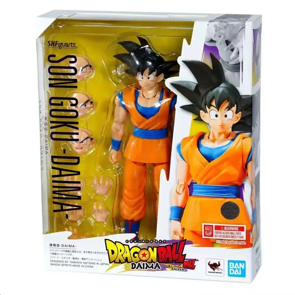 

Bandai Genuine Original SHF Dragon Ball SON GOKU DAIMA VEGETA DAMA Anime Action Figures Toys For Boys Girl gift In Stock