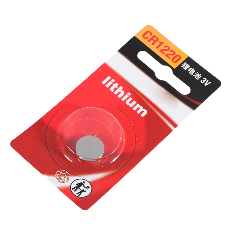 botón litio CR1220 larga duración botón 3 voltios para pequeños gadgets