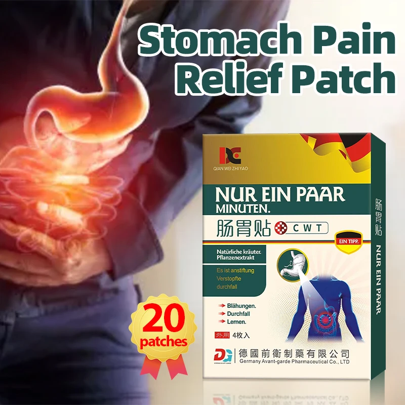 

Stomach Pain Treatment Patch Indigestion Relief For Stomachache Gastric Ulcer Gastritis Diarrhea German Secret Recipe Medicine