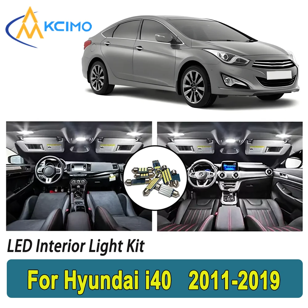 

New Light Bulb For Hyundai i40 (2011-2019) Premium Bright LED Interior Dome Map Trunk Light Kit Car Led Lamps Canbus Car LED