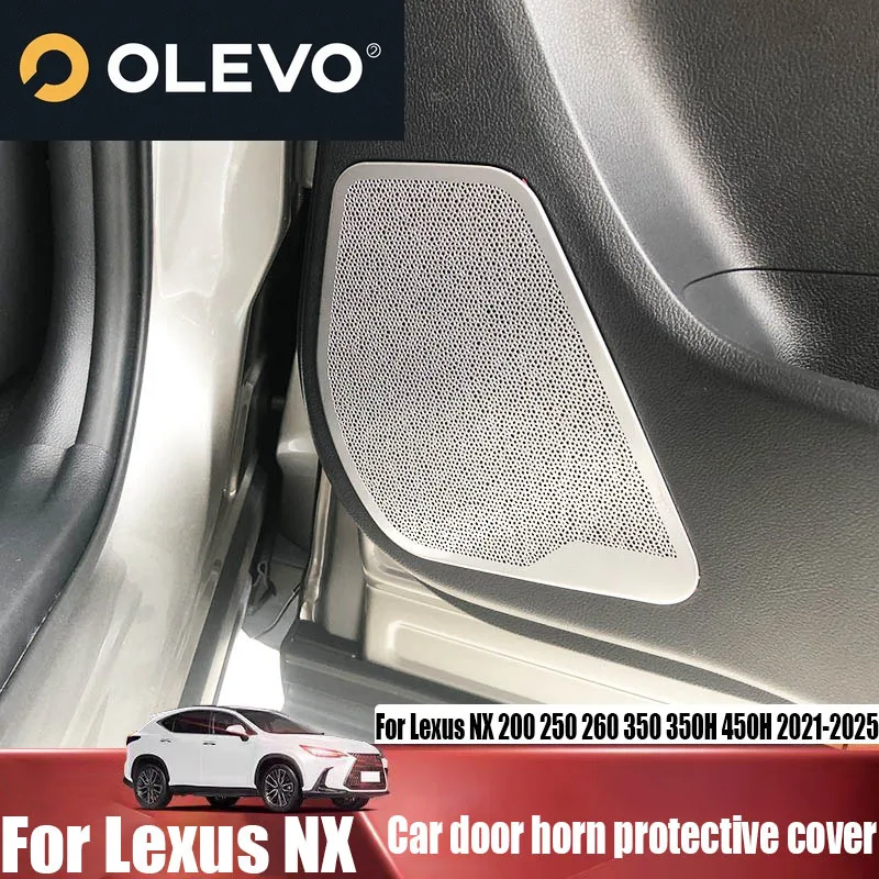 New For Lexus NX 200 250 260 350 350H 450H 2021-2025 car door horn protective cover modified car interior decoration accessories