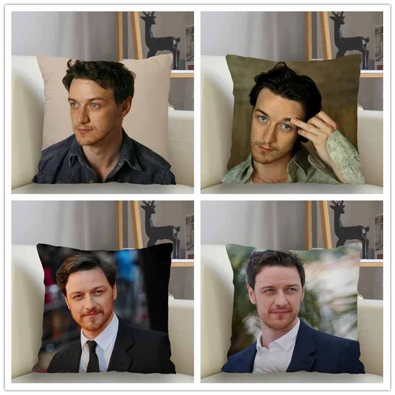 Musife Custom James McAvoy Pillowcase Sofa Decorative Cushion Cover Pillowcase Home Decor Decoration Pillowcase Drop Shipping