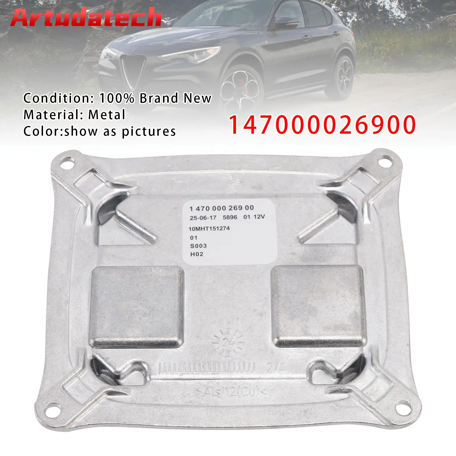 

Artudatech Headlight Ballast 147000026900 For Alfa Romeo Stelvio 2018 2019 2020 2021 2022 2023 Car Accessories