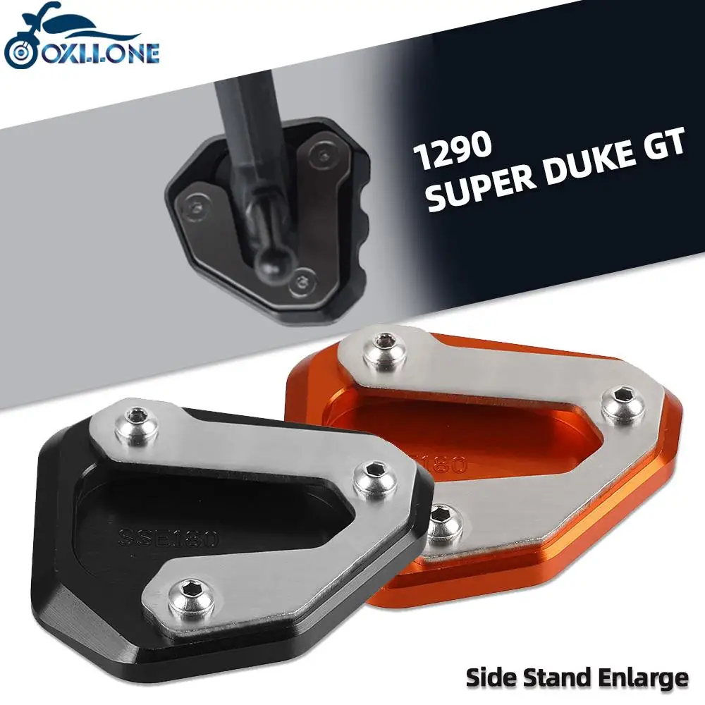 

Motorcycle Accessories CNC Aluminium Side Stand Enlarge extension FOR 1290 SuperDuke GT 1290 Super Duke GT 2016 2017 2018