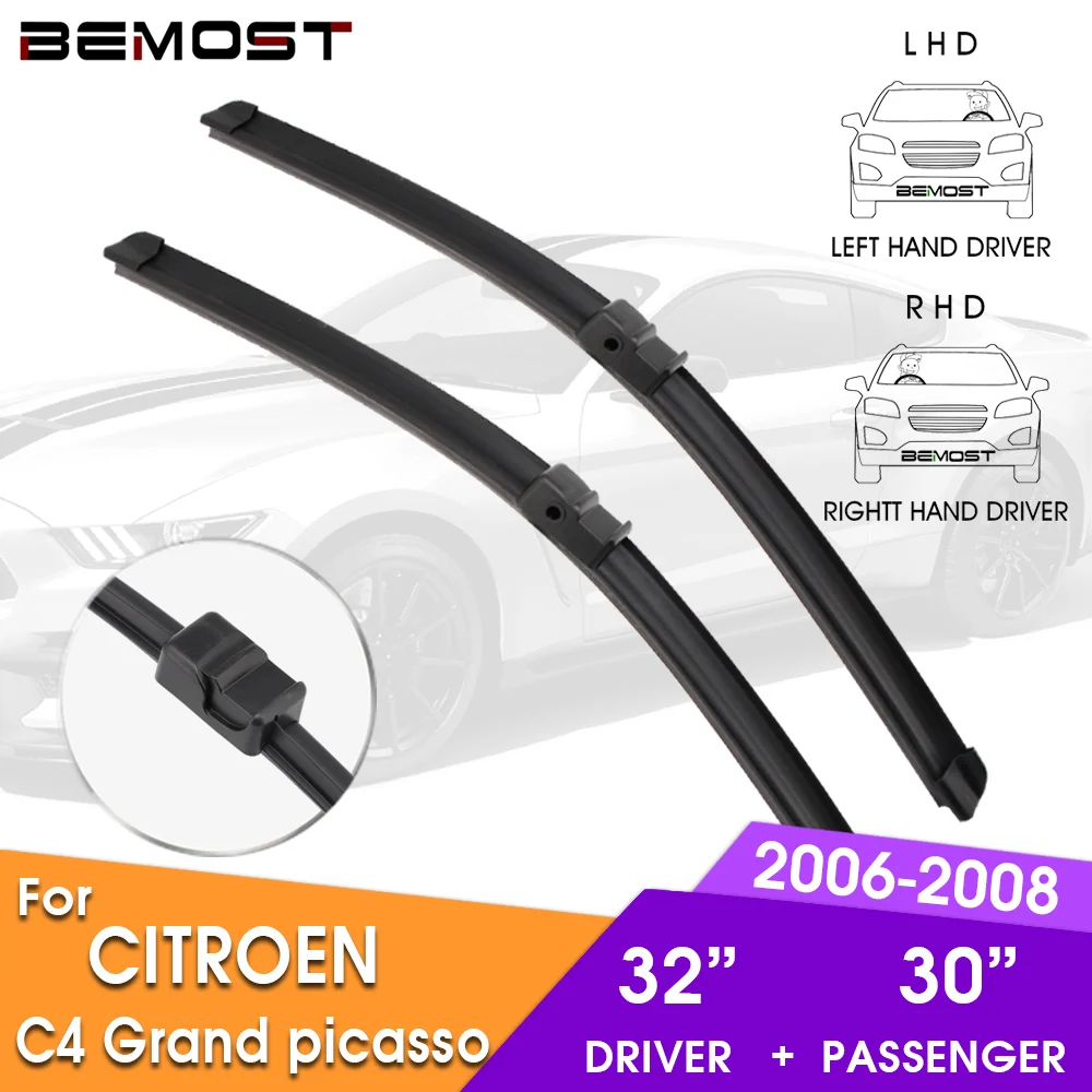 

BEMOST Car Wiper Blade Front Window Windshield Wipers Blade For CITROEN C4 Grand picasso 2006-2008 LHD/RHD 32"+30"CarAccessories