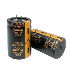 2 Stuks 63V 10000Uf Snap In Elektrolytische Condensator 30X50Mm (1.18X1.96In) Eindversterker Filter Audio Elektrolytische Condensator