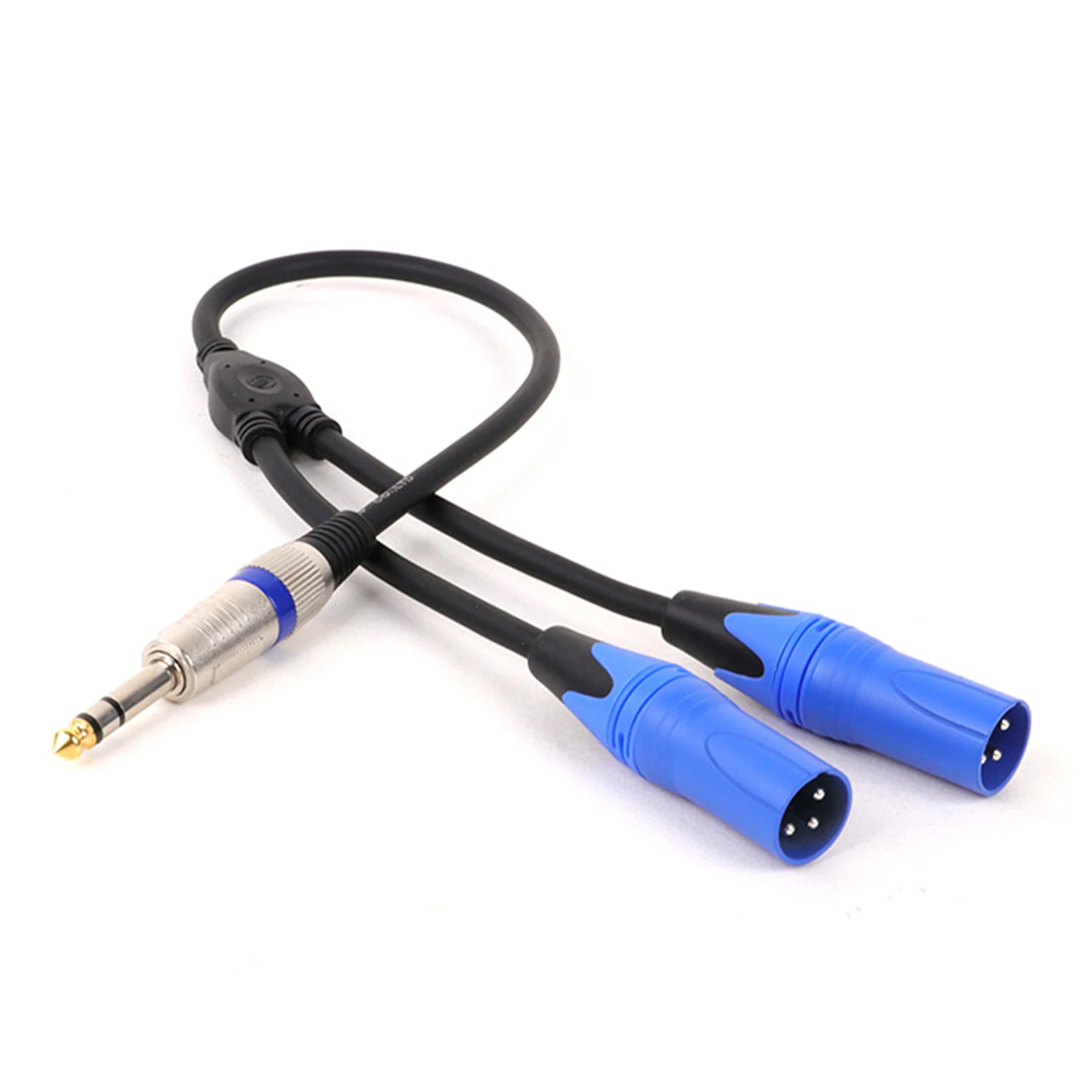 1PC 6.5 to 2xlr Aduio Cable High Quality OFC 6.5 Stereo to Dual XLR Cable Mixer Speaker 1/4 Inch TRS Y Splitter Shielded Cords