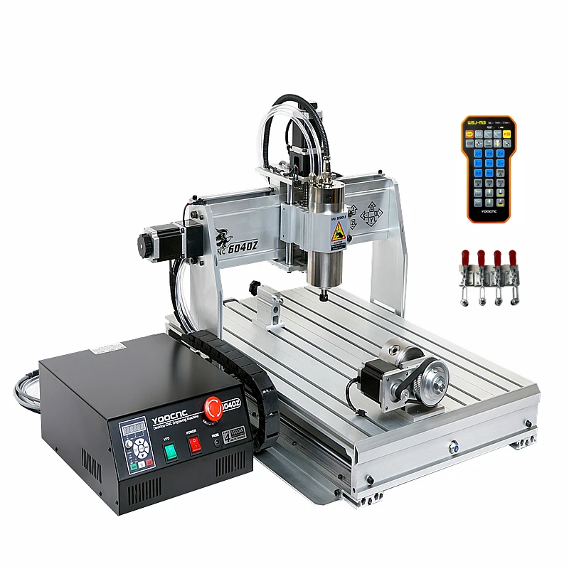 6040Z 2.2KW Spindle Desktop Router Engraving Machine USB Port Metal Wood Milling Drilling Machine 3/4 Axis Woodworker