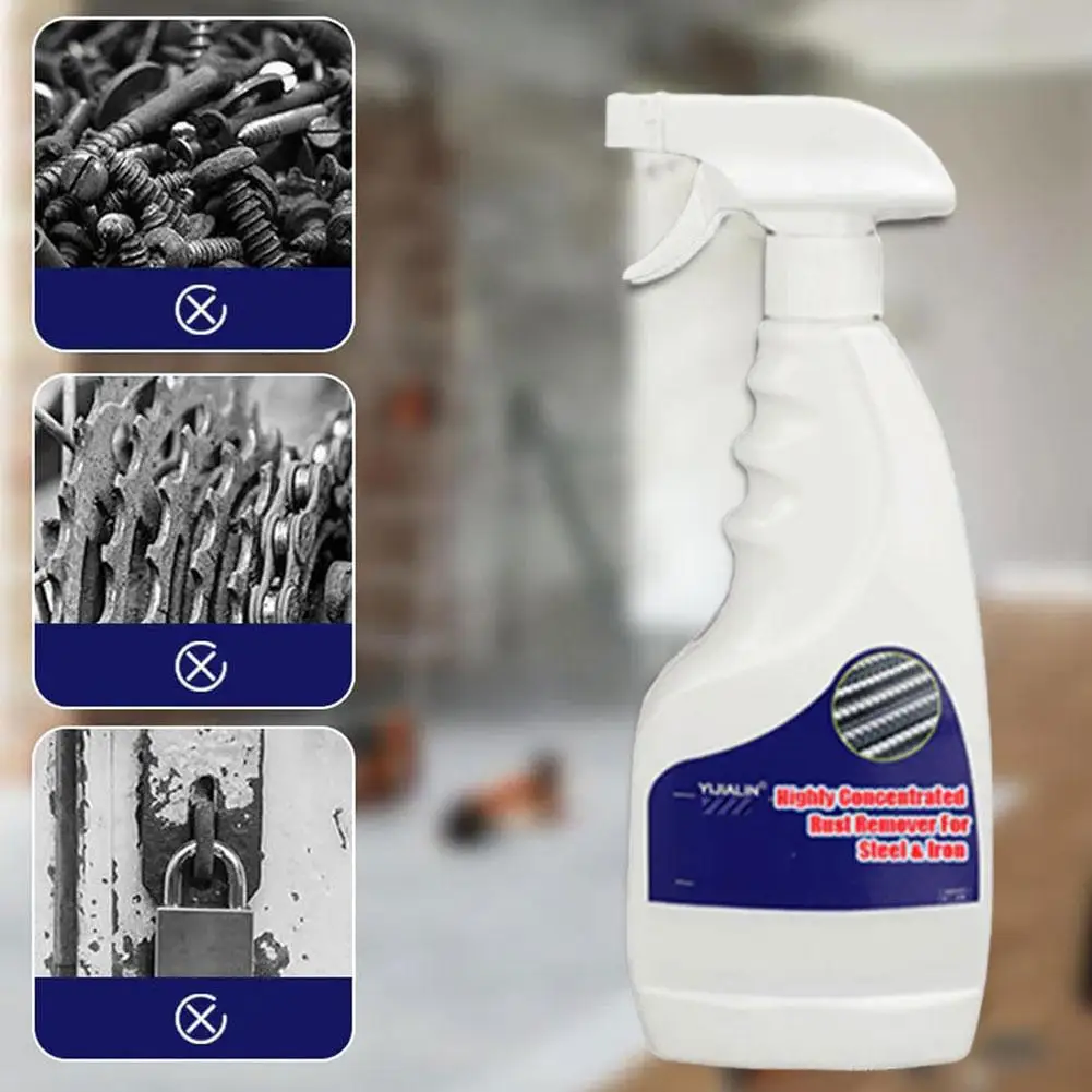 120/500ml Rust Remover For Stainless Steel Rust Remover Dissolver Fast Rust Removal Powerful Metal Rust Remover Car Maintenance