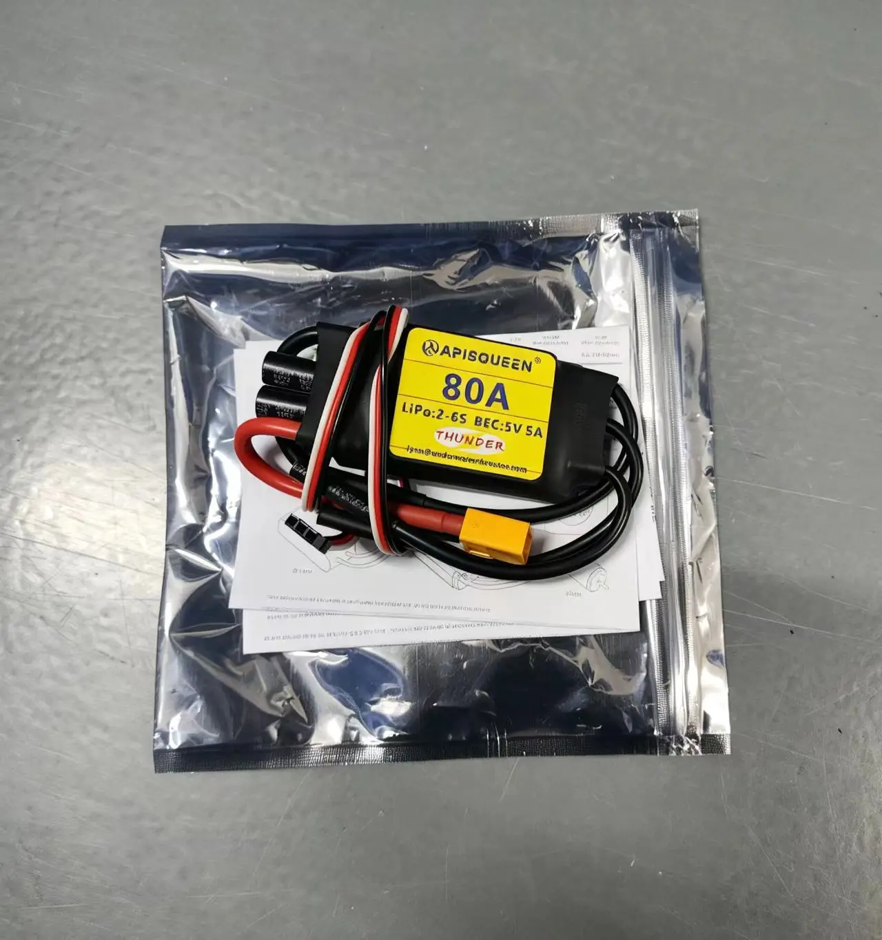 80A ESC 2-6S Built-in BEC 5V 6V 7.4V 5A Brushless Speed Control for RC Airplane Aircraft Fixed Wing Drone Parts Mini RC Cars