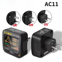 ANENG AC11 Digital Smart Socket Tester Voltage Test Socket Detector US/UK/EU/AU Plug Ground Zero Line Phase Check Rcd NCV Test