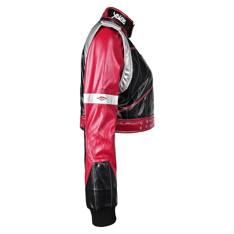 

RT01 Panam Palmer Cosplay Fantasia Jacket Game 2077 Costume Women Roleplay Red Black Coat Outfits Female Girls Halloween Par&Gf1
