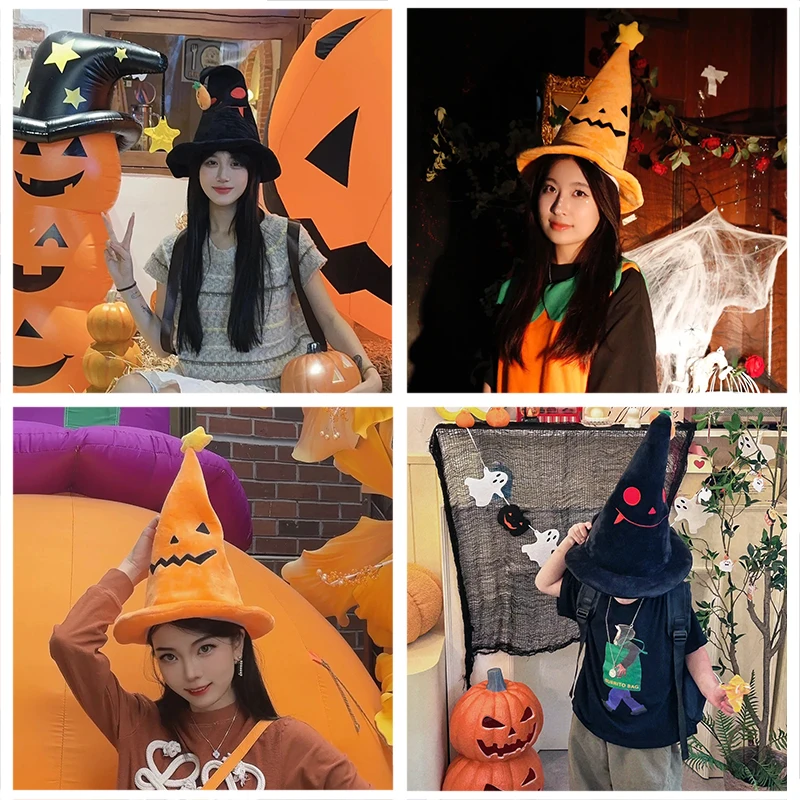 Chapeau d'elfe citrouille d'halloween, jouets tendance pour adultes et enfants, décoration de fête, Cosplay créatif, sorcière, nouvelle collection ﻿ Cadeaux drôles