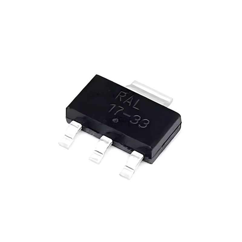 10PCS NCP1117ST33T3G 17-33 SOT-223 NCP1117 3.3V 1A Low-Dropout Positive Fixed and Adjustable Voltage Regulators IC Transistor