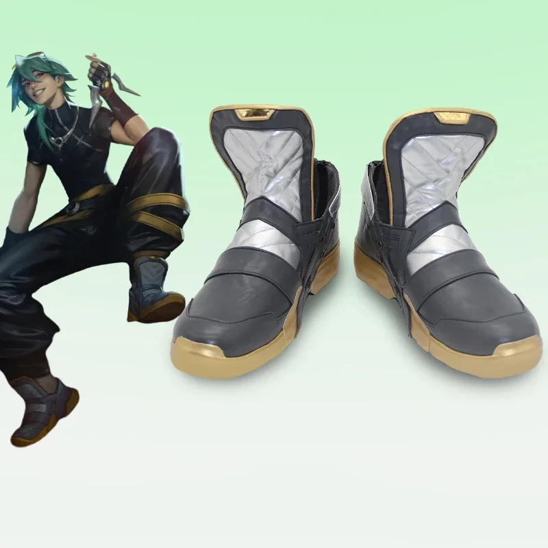 Lol Heartsteel Nieuwste Ezreal Cosplay Schoenen Gele Laarzen Spel Rollenspel Halloween Carnaval Party Outfit Kerst Prop Vrouwen Mannen