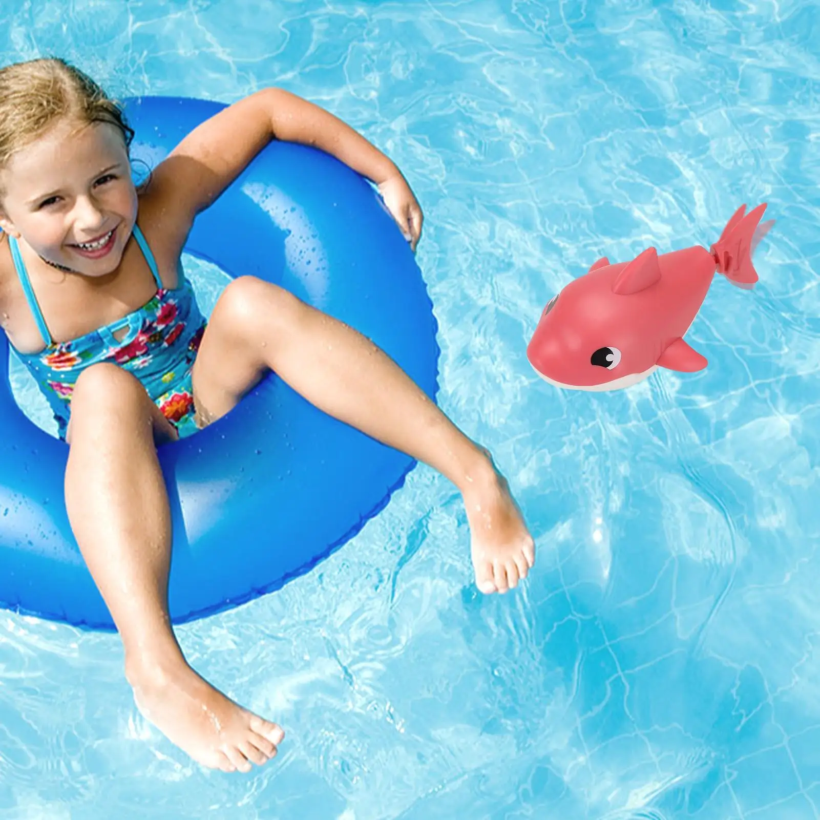 

Shark Bath Toy Swimming Shark Bath Tub Toys For Babies Floating Cute Wind Up Animal For Boys Girls 1-3 Year Old Shower Pool