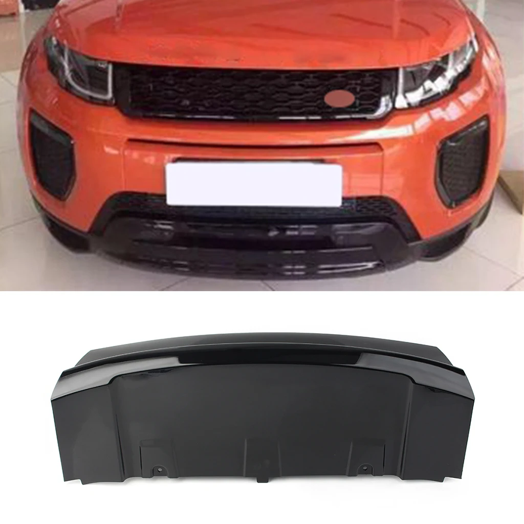 

1Pcs Car Front Bumper Skid Plate Trim Protective Guard For Land Rover Range Rover Evoque 2016 2017 2018 Glossy Black