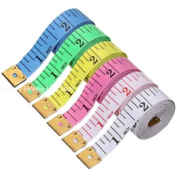 1.5-3m Body Measuring Ruler Sewing Tailor Tape Measure Mini Soft Flat Ruler Centimeter Meter Sewing Measuring Tape Random Color