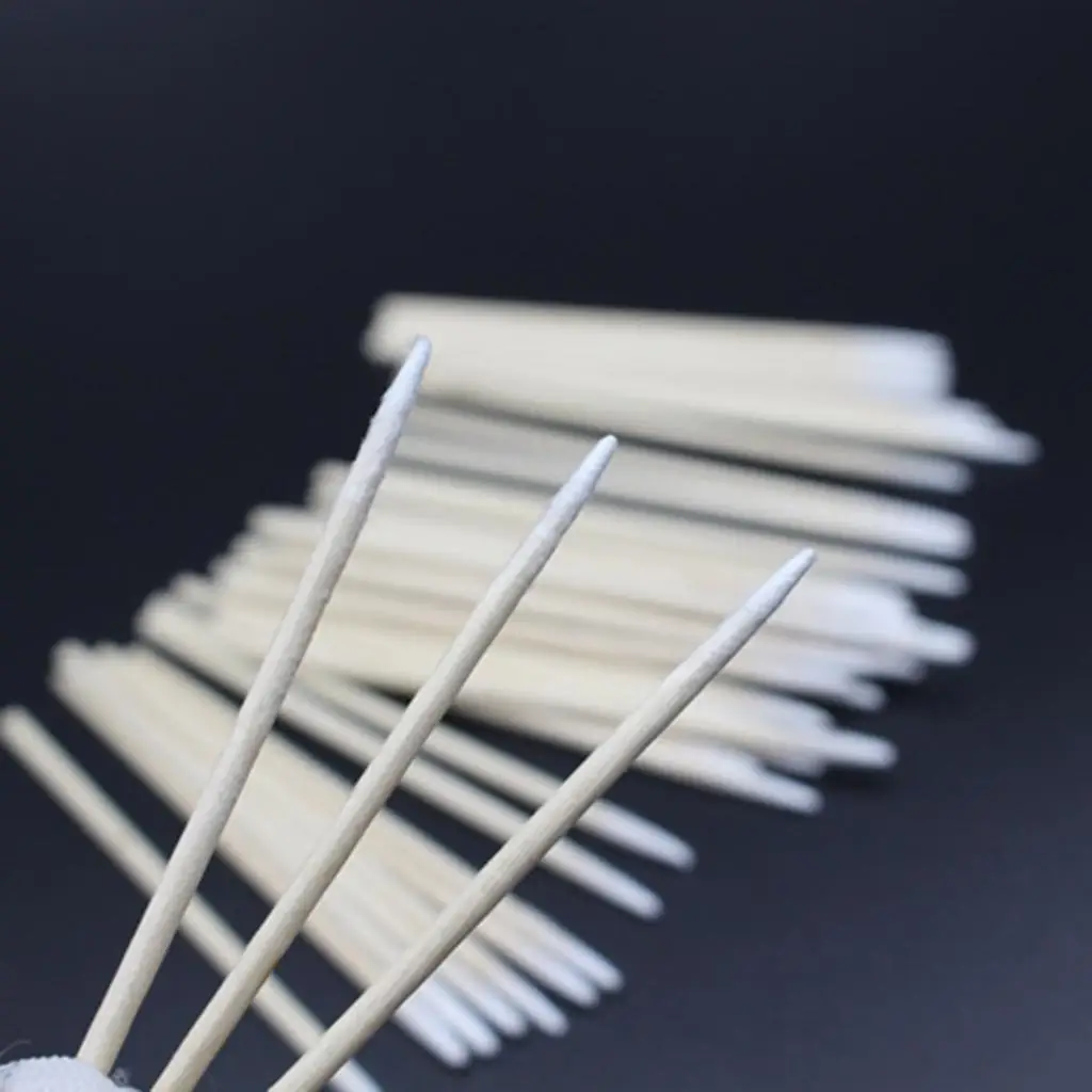Wooden Cotton Swab Cleaning Kit for Earphone Headphone Jack Port Cleaning Tool Set for Mobile Phones