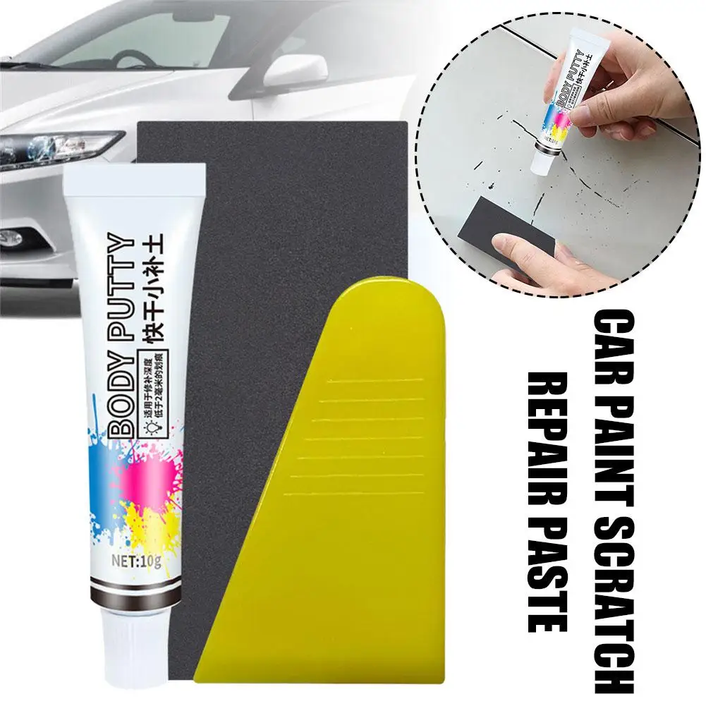 Car Dent Filler Putty Quick Dry Automotive Paint Chip Repair Filler Car Polishing Accessories For Dents Deep Scratches 10g R4L4