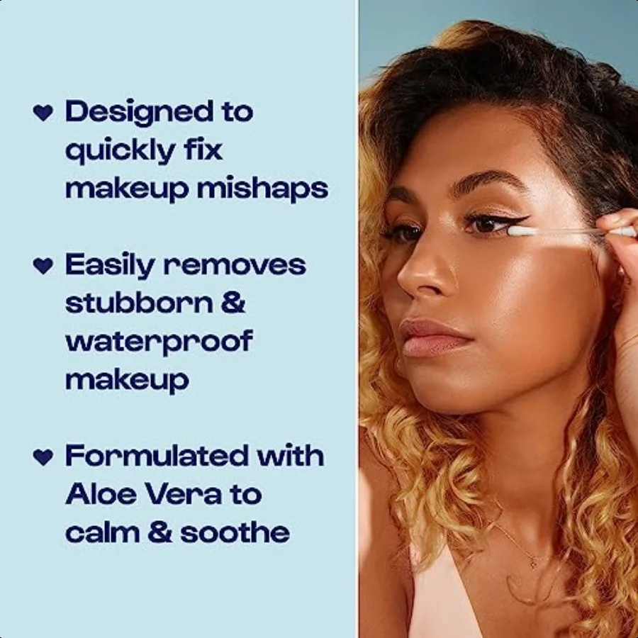 Cotton Swabs for Makeup Tip Off LiquidFilled Makeup Removing Swabs 24 Count 3 Pack Easye Space Saving Makeup Remover  Cotton Ti