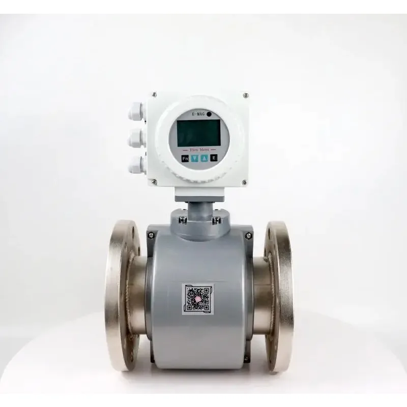 HLSLD 4-20MA Pulse Output Electromagnetic Flowmeter 316L Electrode Flange Liquid & Gas/Air Magnetic Flowmeter OEM Customizable