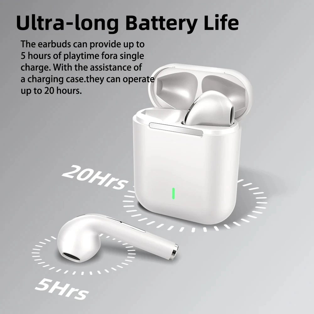 Auriculares inalámbricos Bluetooth originales sonido estéreo HiFI auriculares inteligentes con reducción de ruido con micrófono para juegos de entrenamiento