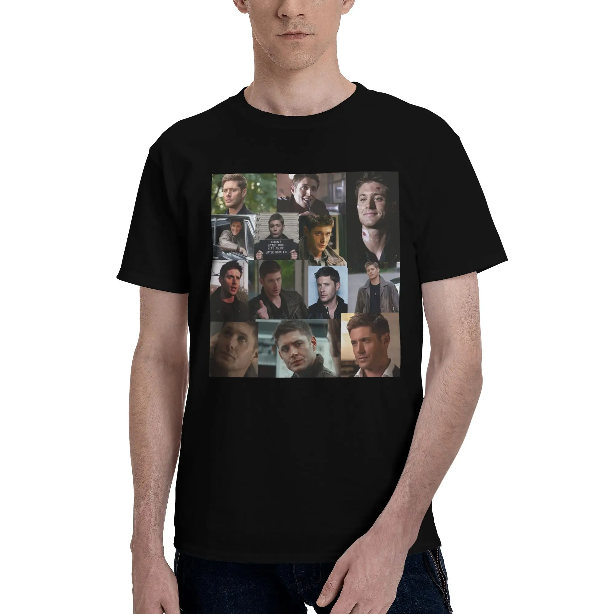 

Dean Winchester 100% Cotton T-Shirt Men'sFunny T Shirts Men Round Neck Short Sleeve S-6XL