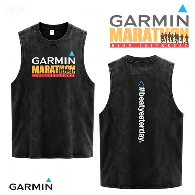 Oversized Washed Black Running Tank, "Run Malaysia" Inspired Print, Athlete Streetwear Sleeveless Vest image 6