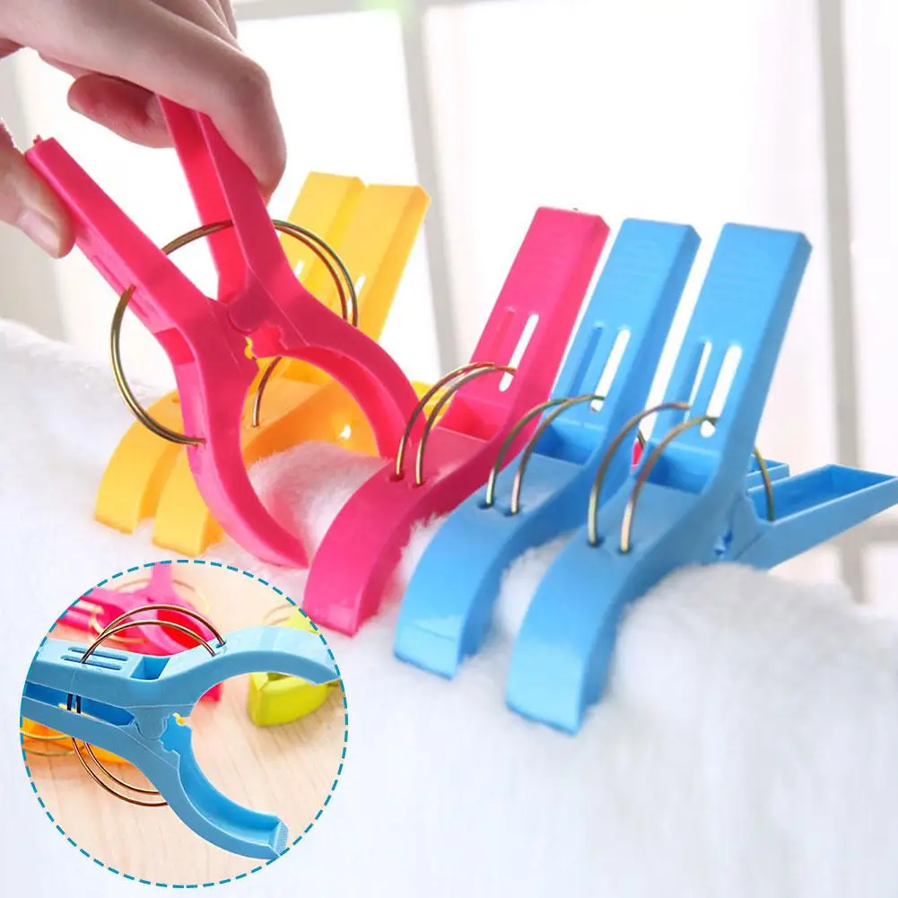 Multi Purpose Plastic Clothes Drying Clips Ideal for Laundry Beach Towels Quilts Sunbed Loungers Bathroom Organization B0H9