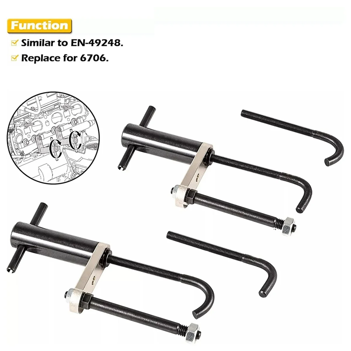 

6706 Fuel Injector Rail Assembly Remover Tool EN-49248 for Chevy GMC Cadillac GM -T45C