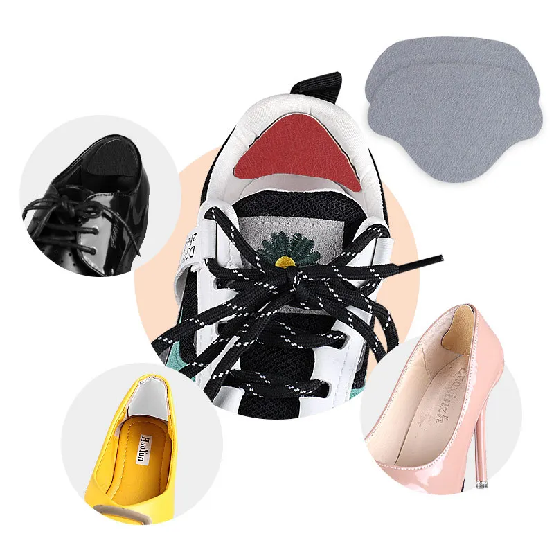 4Pcs Inlegzolen Hak Reparatie Subsidie Sticky Schoenen Gat Sneaker Bekleed Met Anti-Slijtage Na Hak Stok Voetverzorging pad Inlegzolen Voor Schoenen