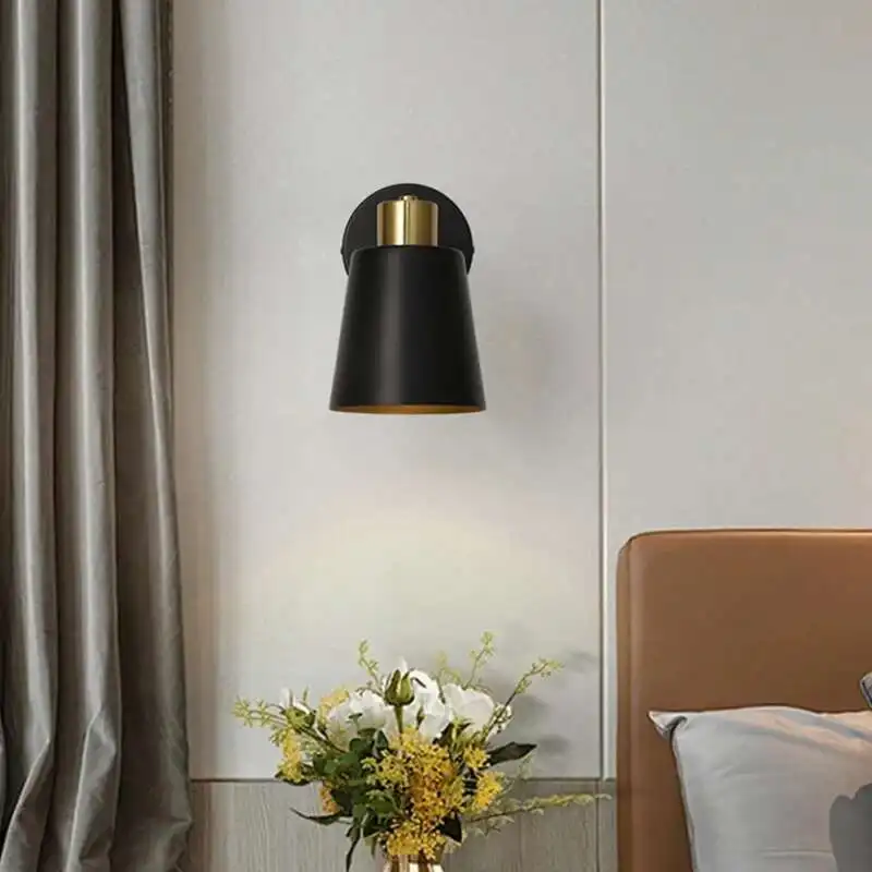 

Скандинавские простые современные настенные светильники для чтения для кабинета, офиса, креативный дизайн, вращающиеся настенные светильники для спальни E27, светильники для внутреннего декора