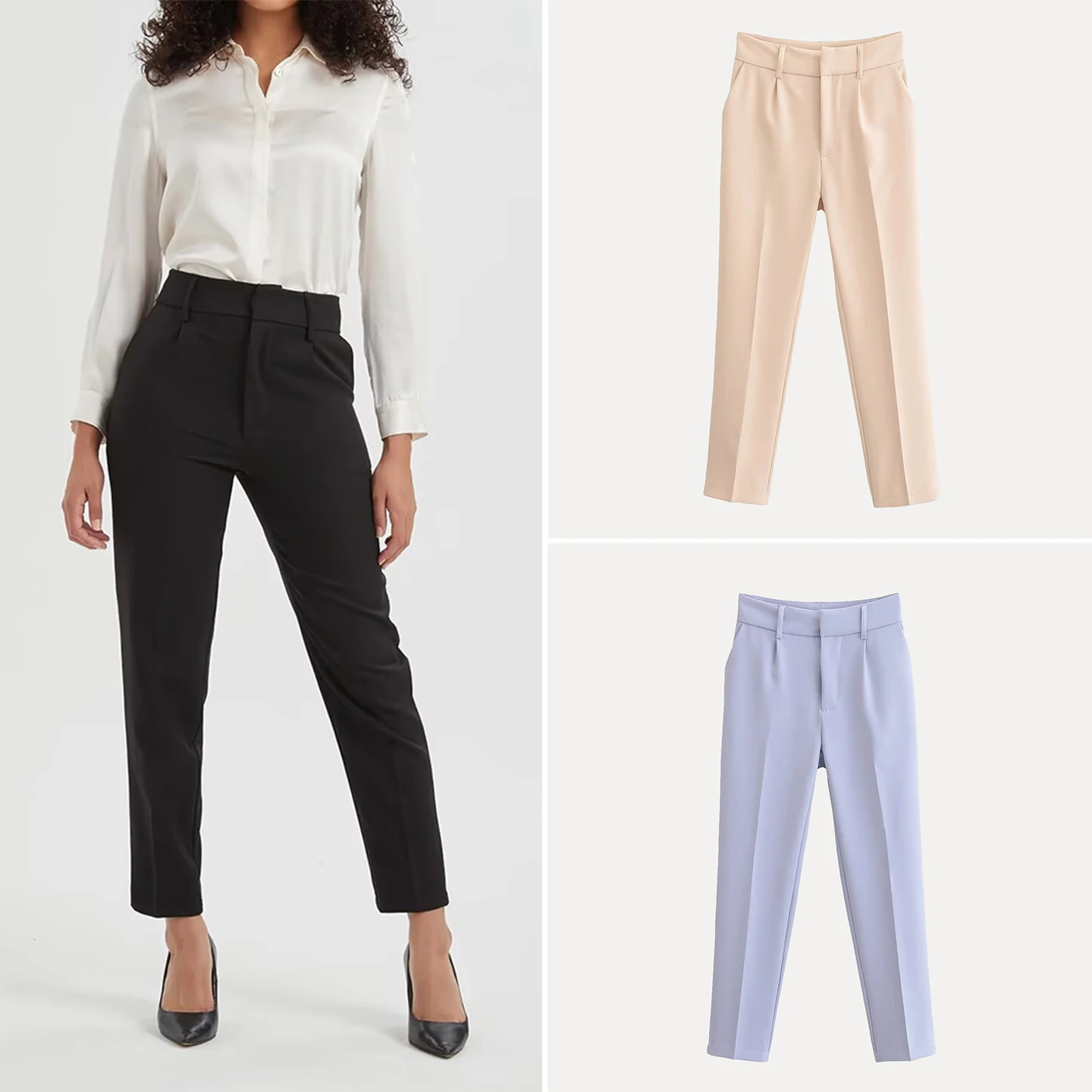 

High Waist Draped Slimming Trousers Autumn 2025 Women's Faion Decorative Pleated Casual Suit Pants Commute Sle