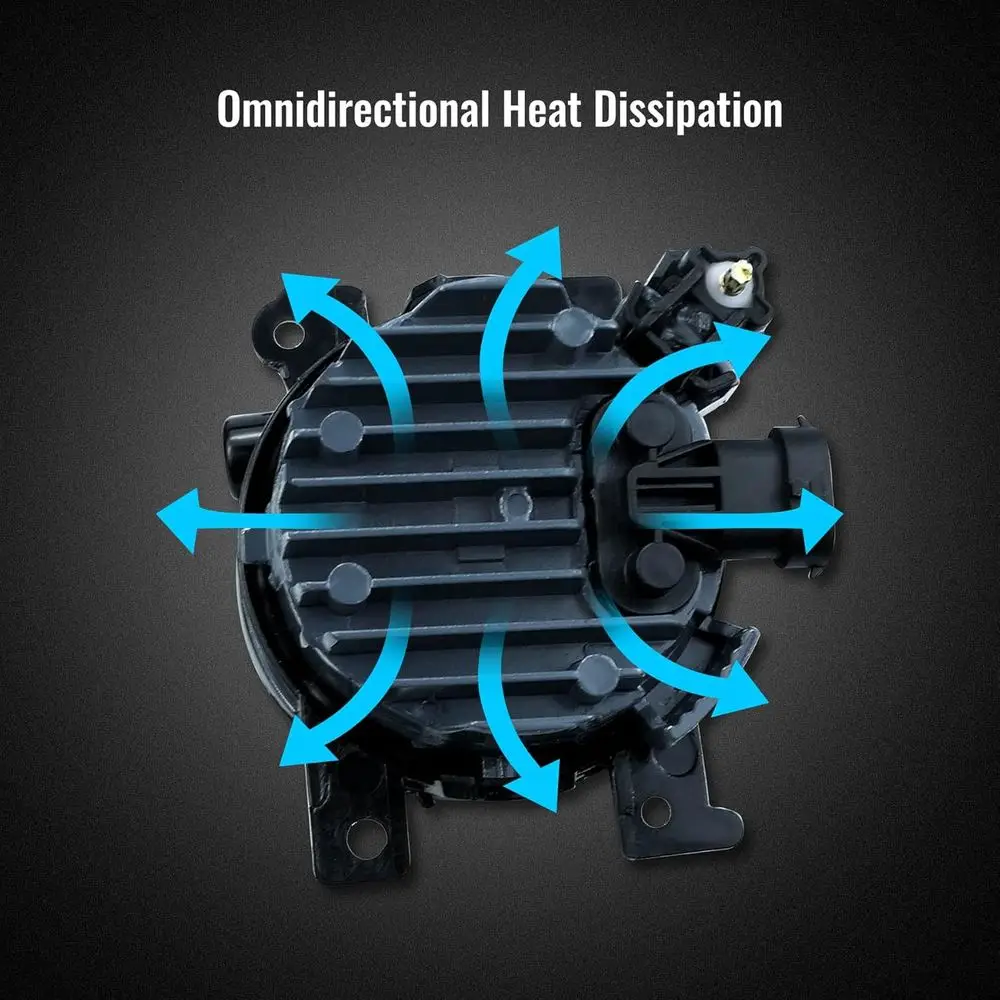 زوج من مصابيح الضباب المصد الأمامي لسيارة إنفينيتي Q50، QX50، QX60، QX80 - مجموعة جانبية للسائق والركاب