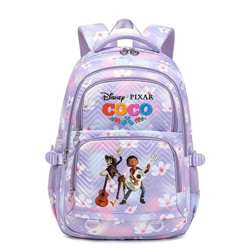 

Disney Coco Schoolbag for Teenage Girls Bookbag Mochila Waterproof Women Backpack Female Travel Bag Backpacks