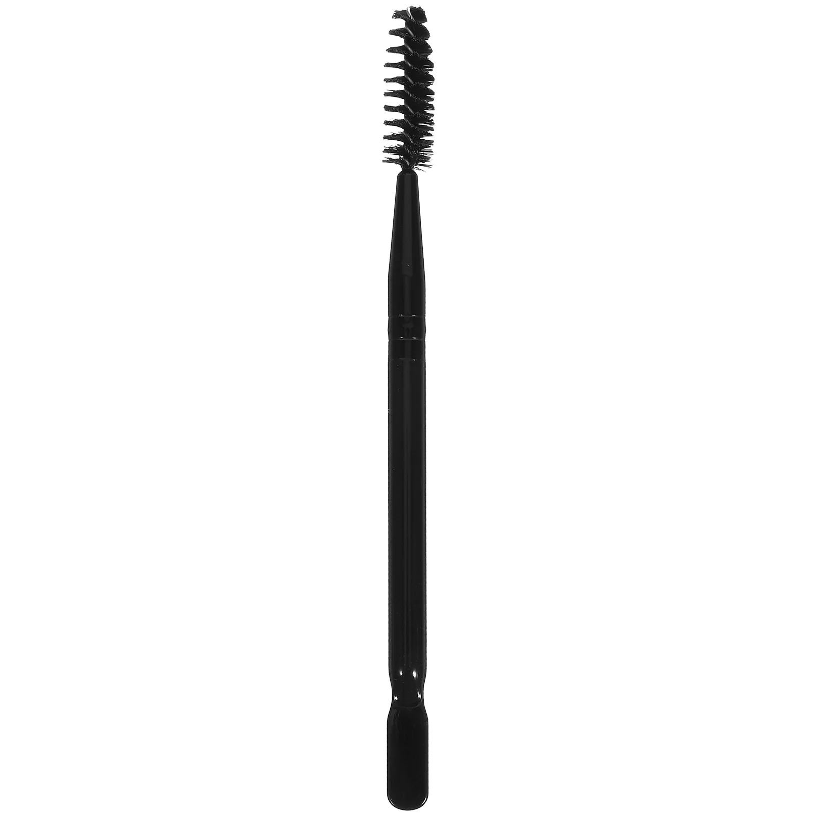 1 個のメイクブラシ眉毛用ダブルエンドまつげマスカラツール黒ポータブルプロフェッショナル眉毛ブラシ女性用