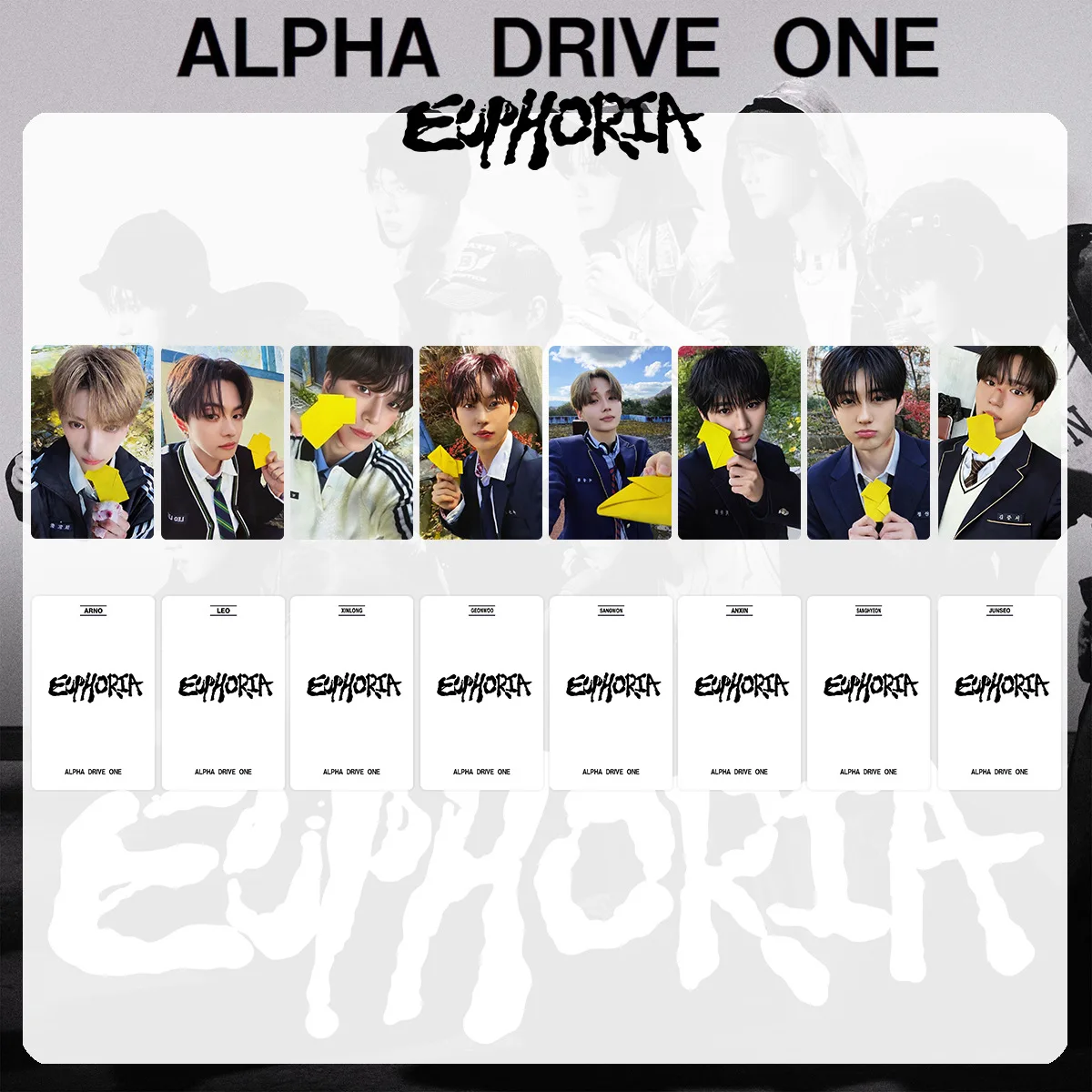 8Pcs/Set Idol Boy ALD1 New Series SC Admission Card Lomo Cards JUNSEO ARNO LEO GEONWOO SANGWON XINLONG ANXIN SANGHYEON Fans Gift