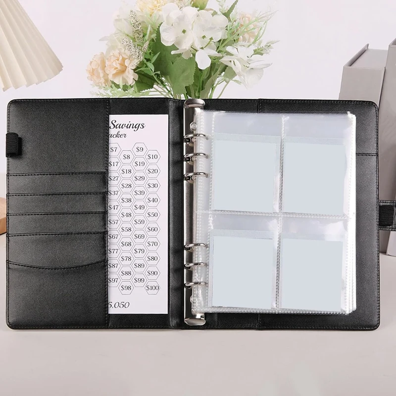 100 Savings Challenges Book With Envelopes,A5 Envelope Challenge Binder,With Cash Envelopes-Savings Challenges Easy Install