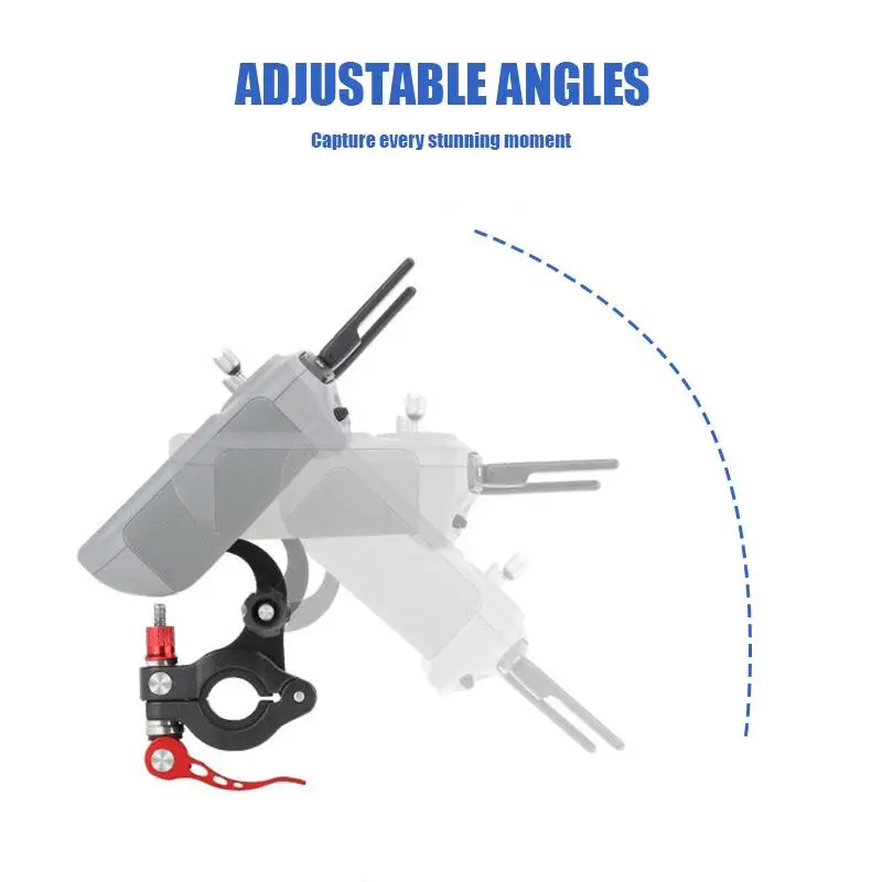 For DJI Air 3 3s/Mini 4 Pro/Flip/NEO Remote Control Bike Clip Mount Holder RC 2 Control Monitor Bicycle Clamp Fixation Accessory