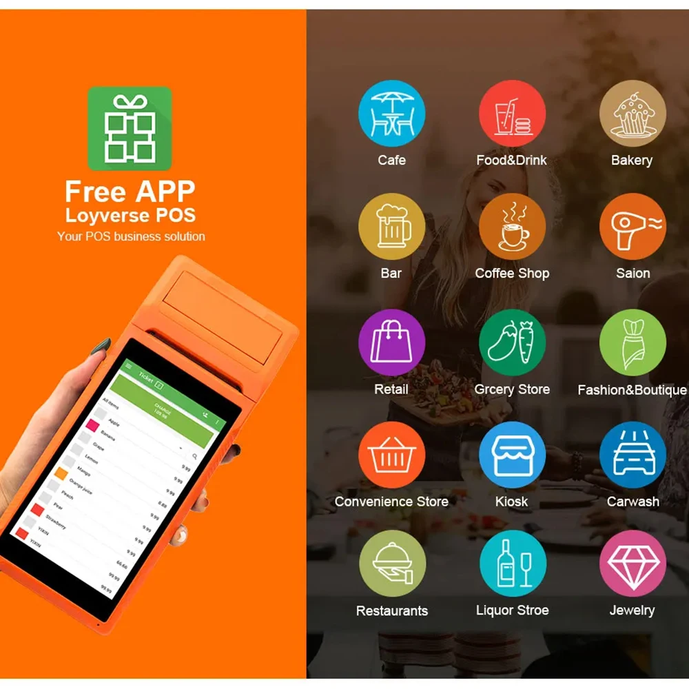 GOOJPRT Q2 أندرويد 11 المساعد الشخصي الرقمي POS طابعة محطة استلام طابعة حرارية محمولة سماعة لاسلكية تعمل بالبلوتوث طابعة تذكرة فاتورة المحمول