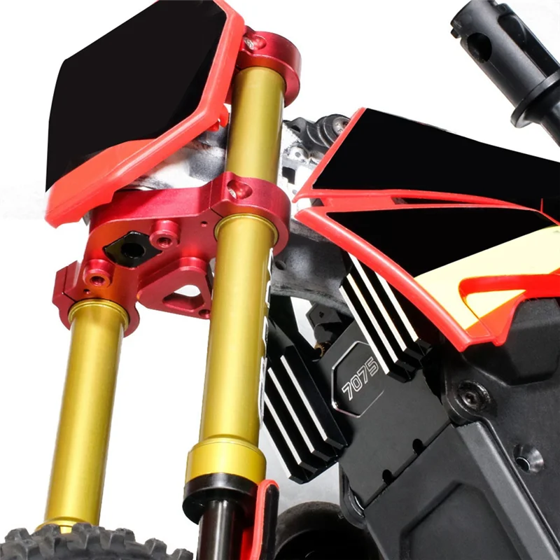 DELAM-Für LOSI 1/4 Promoto-MX Elektrische Motorrad Vorderradaufhängung Festes Dreieck Integrierte 264004 A Ersatzteile Zugriffs