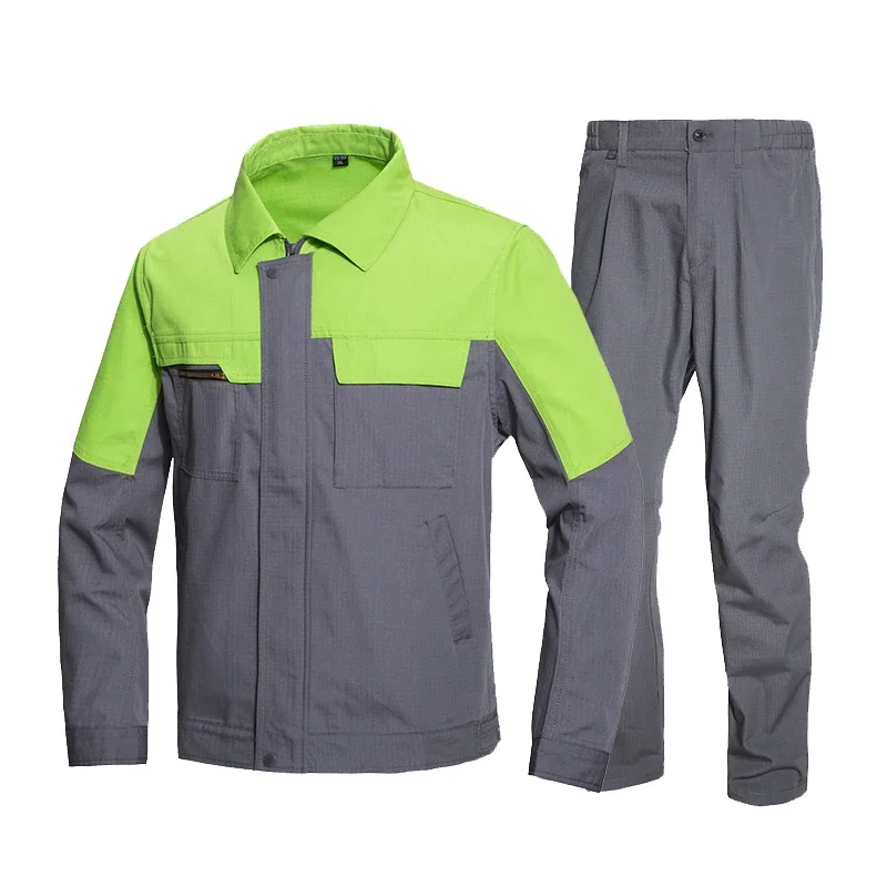 ワークショップ制服セット男性用ユニセックス作業服労働ガレージ修理ショップ作業服耐摩耗性快適